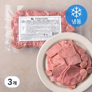 웰쿠스 부대찌개 모듬햄 S (냉동), 1kg, 3개