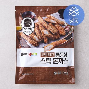 곰곰 두번 튀긴 통등심 스틱 돈까스, 500g, 1개