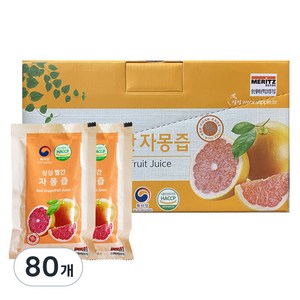 싱싱 빨간 자몽즙, 100ml, 80개