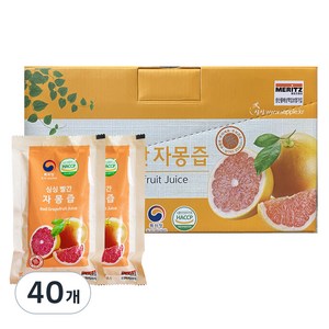 싱싱 빨간 자몽즙, 100ml, 40개