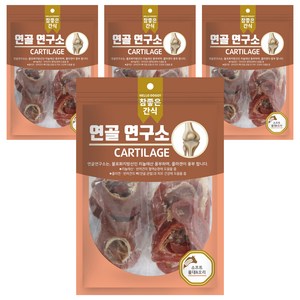 참좋은간식 강아지 연골연구소 소프트 간식, 울대 + 오리 혼합맛, 140g, 4개