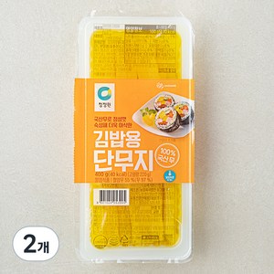 청정원 김밥용 단무지, 400g, 2개