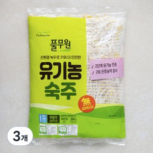 풀무원 유기농 인증 숙주, 300g, 3개