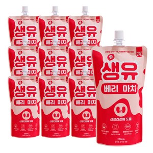 마이베프 반려동물 생유베리마치 펫밀크, 크랜베리맛, 200ml, 10개