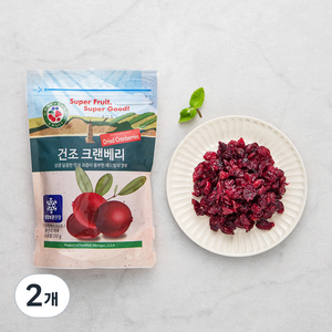 건조 크랜베리, 200g, 2개