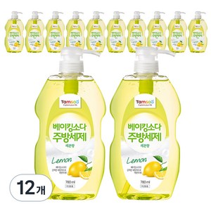 탐사 베이킹소다 주방세제 레몬향, 780ml, 12개