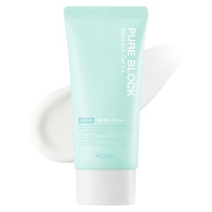 어퓨 퓨어 블록 아쿠아 선젤 이엑스 SPF50+ PA+++, 50ml, 1개