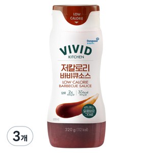 비비드키친 저칼로리 바비큐소스, 320g, 3개