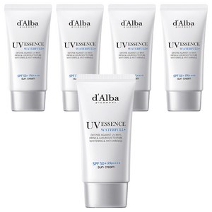 [비건뷰티] 달바 워터풀 에센스 선크림 SPF50+ PA++++, 50ml, 5개