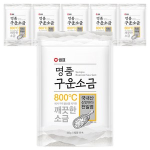 샘표 명품 구운소금, 500g, 6개