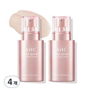 AHC 아우라 시크릿 톤 업 크림 SPF30 PA++, 50g, 4개