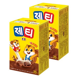 제티 초코 분말, 17g, 20개입, 2개