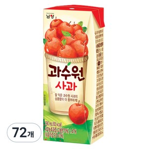 남양과수원 사과주스, 190ml, 72개