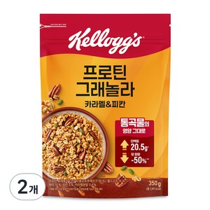 캘로그 프로틴 그래놀라 카라멜 앤 피칸, 350g, 2개