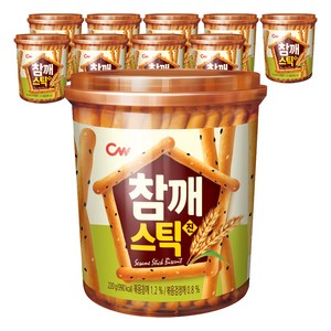 청우식품 참깨스틱 진, 220g, 10개