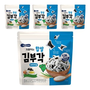 처음먹는 찹쌀 김부각 과자, 오리지널, 20g, 4개