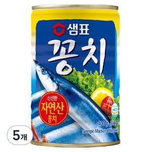 샘표 꽁치 통조림, 400g, 5개