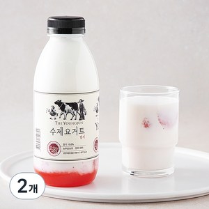 영준목장 수제 요거트 딸기, 500ml, 2개