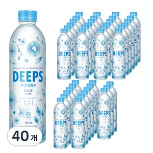 Deeps 블루 먹는해양심층수, 500ml, 40개