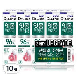 2080 닥터크리닉 잇몸치약 투, 140g, 10개