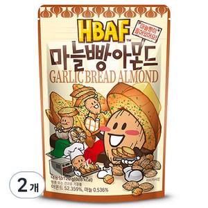 바프 마늘빵 아몬드, 120g, 2개