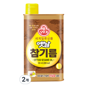 오뚜기옛날 참기름, 350ml, 2개