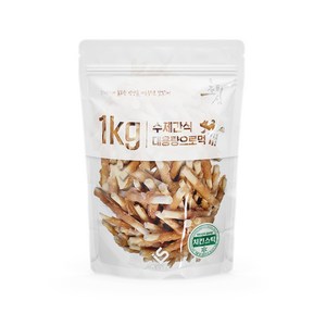 초심 무첨가 강아지 간식, 치킨스틱, 1kg, 1개