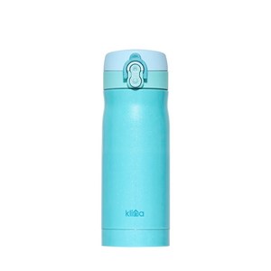 클리나 원터치 보온 보냉 텀블러, 블루, 350ml, 1개