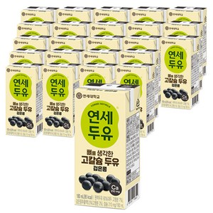 연세두유 뼈를 생각한 고칼슘 두유 검은콩, 180ml, 72개