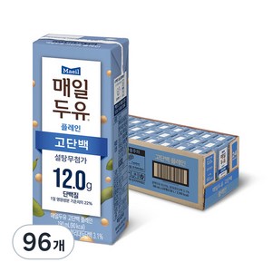 매일두유 고단백 플레인, 190ml, 96개