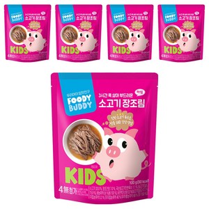 푸디버디 소고기 장조림, 100g, 5개