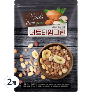 너트타임 그린 리필, 1kg, 2개