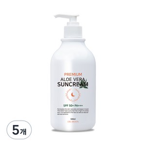 DRMOON 프리미엄 알로에베라 선크림 SPF50+ PA+++, 500ml, 5개