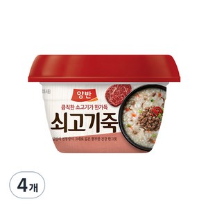 동원 양반 쇠고기죽, 287.5g, 4개