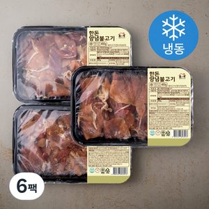 홈스쿡 한돈 양념불고기 (냉동), 400g, 6팩