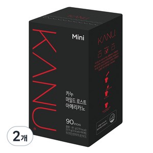 카누 마일드 로스트 아메리카노 미니 원두커피믹스, 900mg, 90개입, 2개