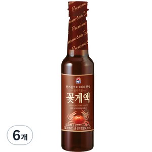 사조 프리미엄 꽃게액, 6개, 550ml