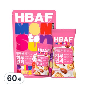 바프 먼투썬 하루견과 핑크, 20g, 60개