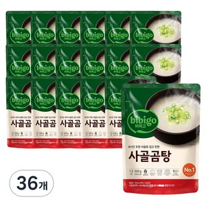 비비고 사골곰탕, 500g, 36개