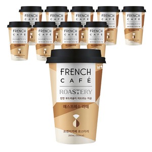 프렌치카페 로스터리 에스프레소 라떼, 250ml, 10개