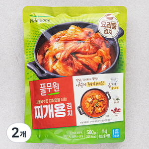 풀무원 찌개용 김치, 500g, 2개