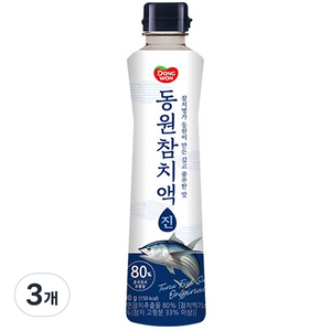 동원 참치액 진, 500g, 3개