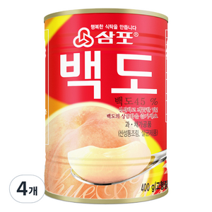 삼포 백도 슬라이스, 400g, 4개