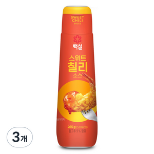 백설 스위트 칠리 소스, 265g, 3개