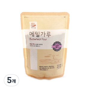 전원식품 메밀가루, 400g, 5개