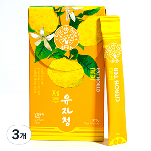 다하 제주 유자청 스틱, 25g, 15개입, 3개