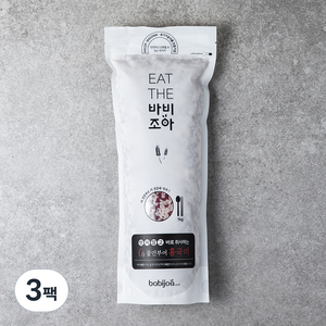 바비조아 물만부어 홍국쌀, 1kg, 3팩