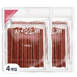 굿데이 자연소재 강아지간식, 양고기육포+쌀 혼합맛, 460g, 4개