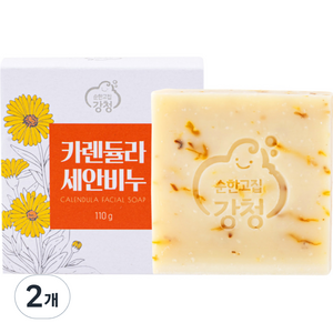 강청 카렌듈라 올인원 비누, 110g, 2개