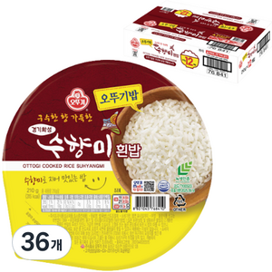 오뚜기 수향미밥, 210g, 36개